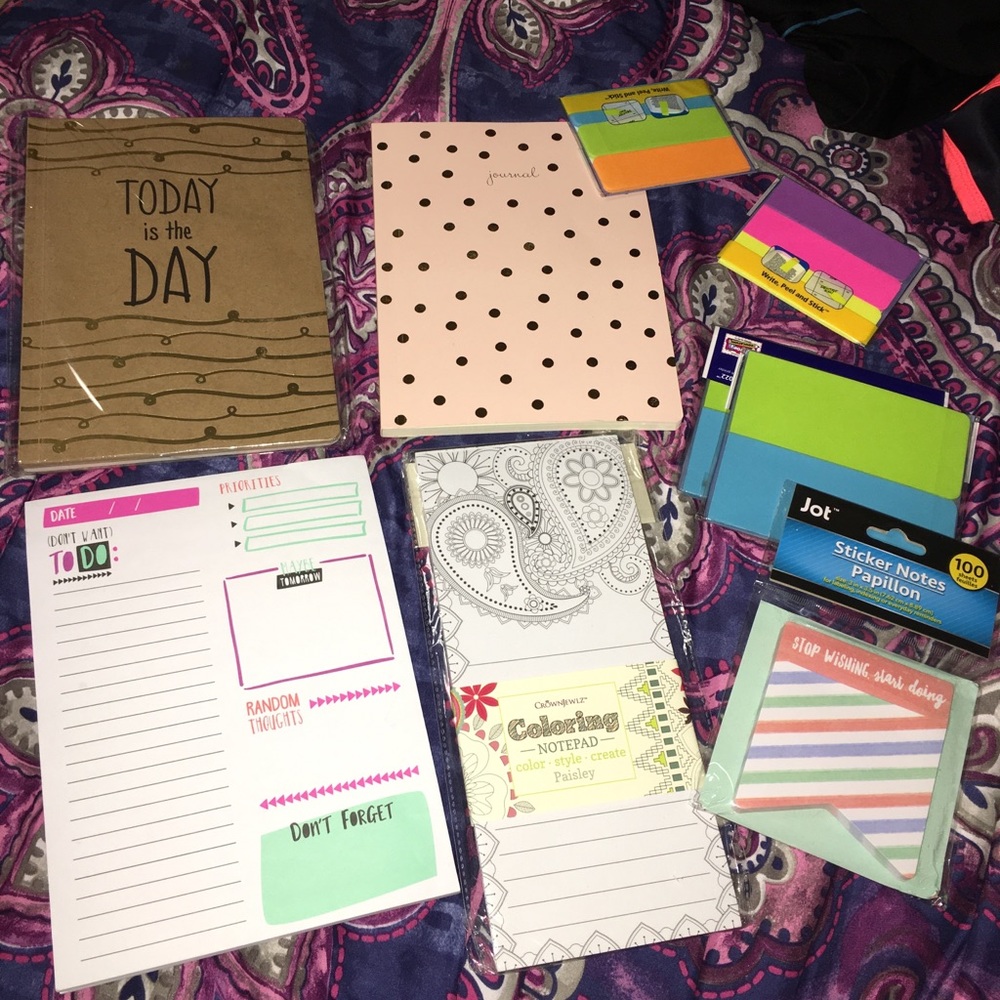 Journals and sticky notes bundle
